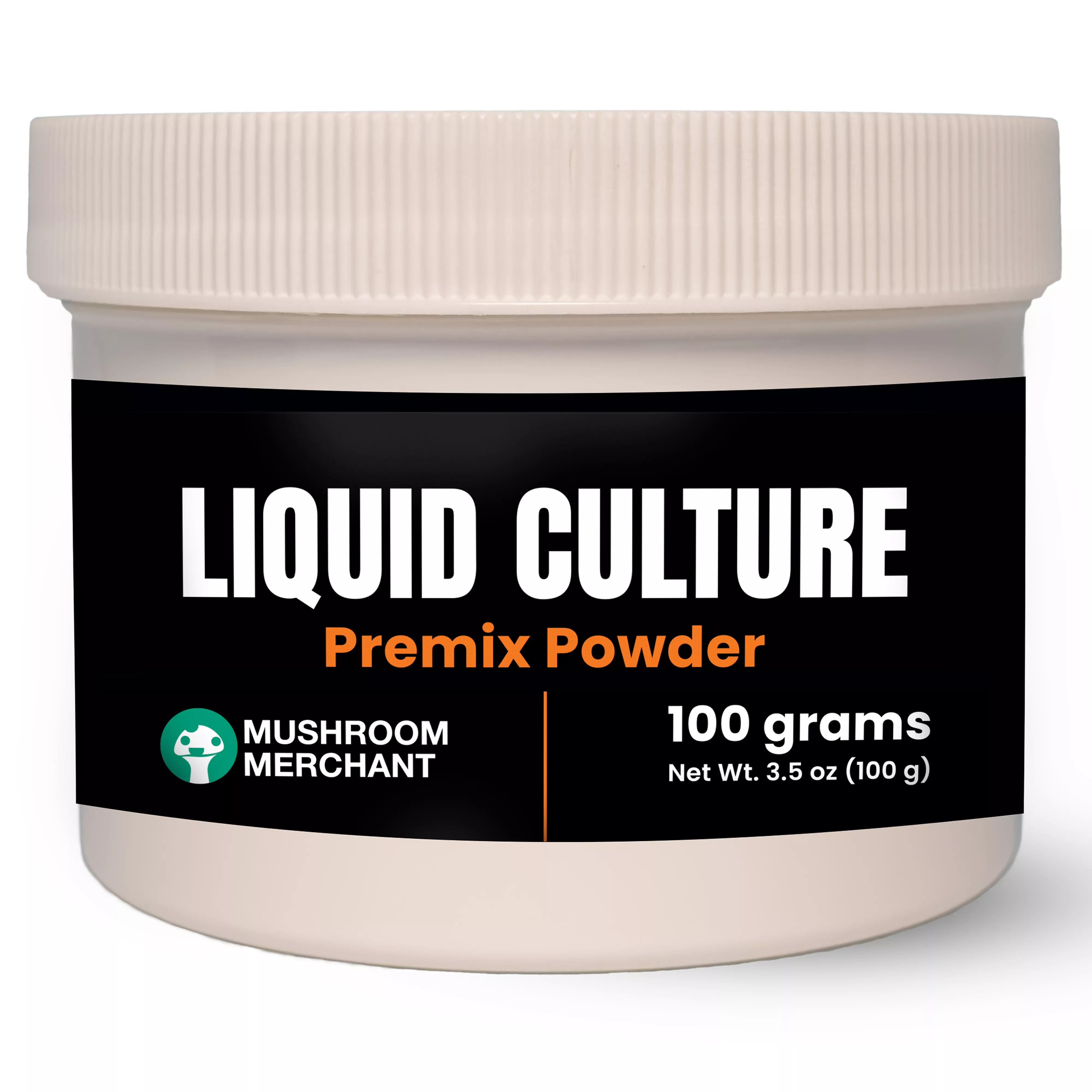 liquid culture premix in a jar