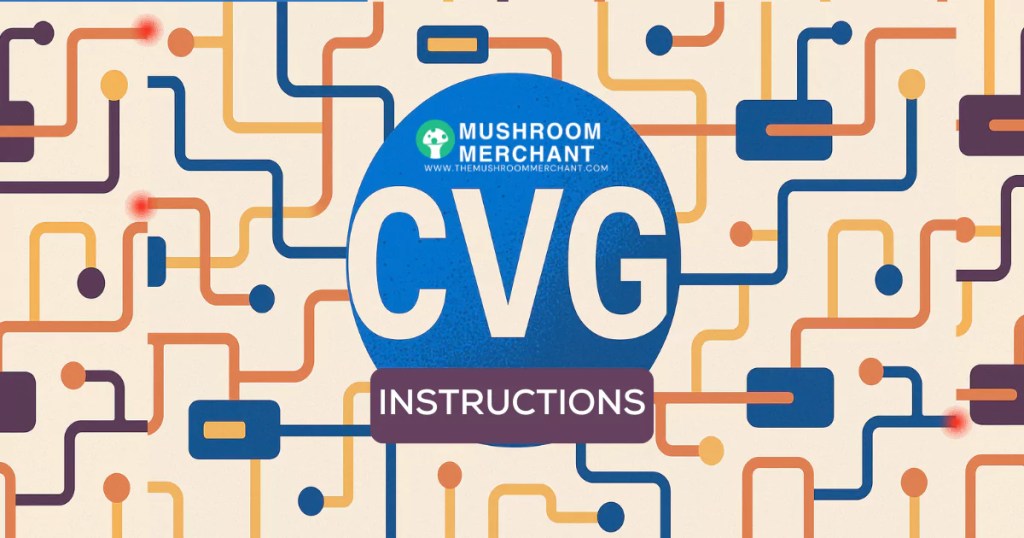 CVG substrate instructions written in the middle of drawn circuit board.