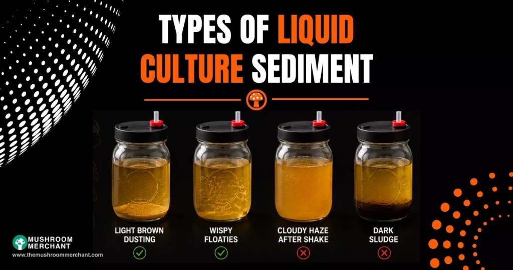 types of liquid culture sediment in jars
